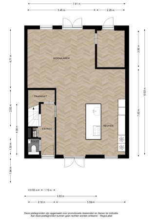 Floorplan - Auronde 20, 7415 XB Deventer